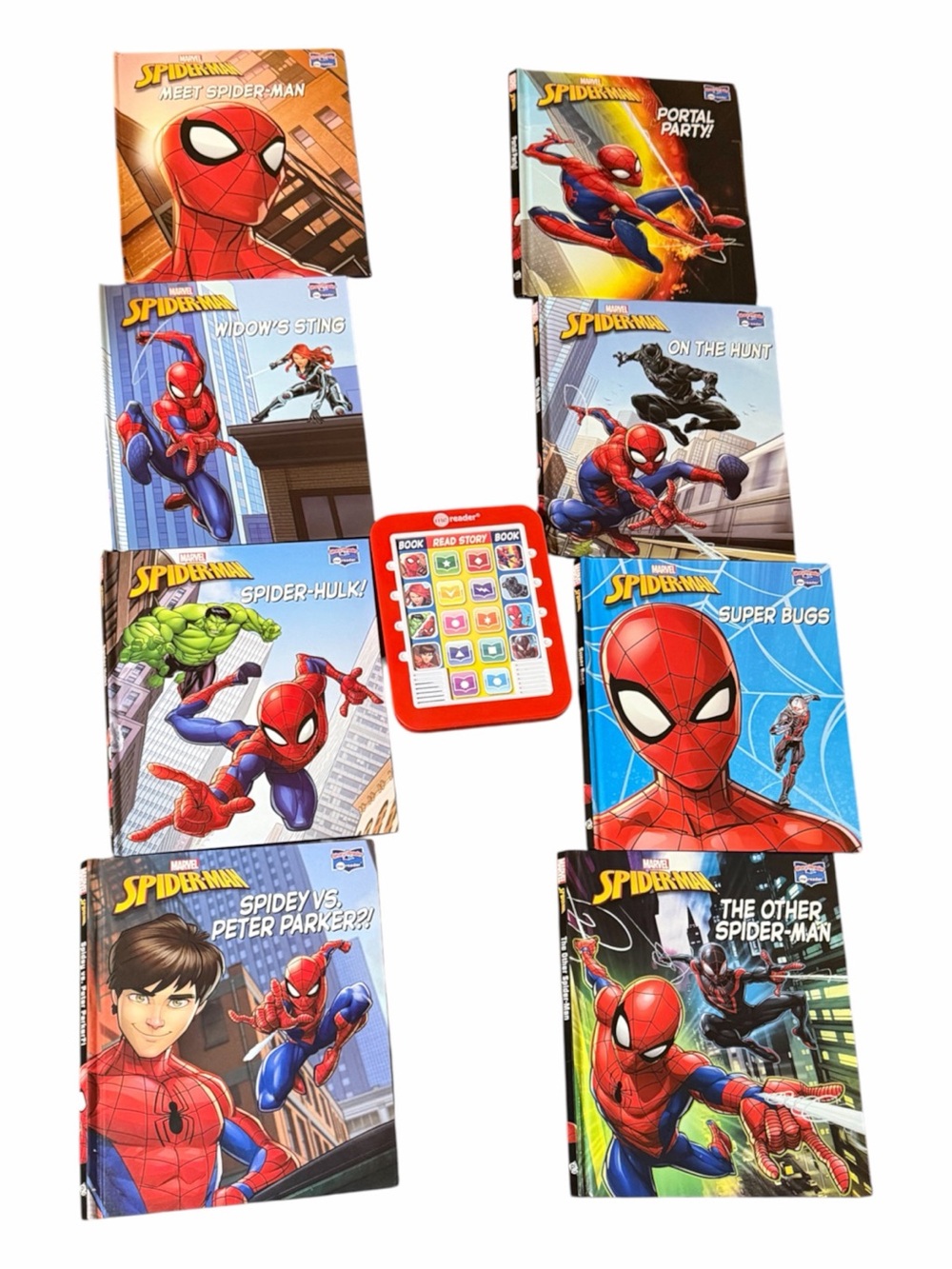 Me Reader Marvel 8 Book Spider-Man Kids Set with Interactive Sound Tablet